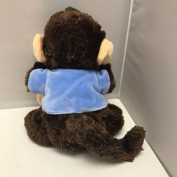 Chinda Brown Hear No Evil Monkey Chimp Plush Stuffed Animal Soft Toy Medium 12" - Picture 4 of 6